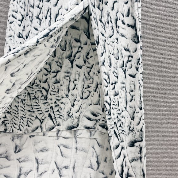 Helmut Lang Twist Knot Jersey Knit Strata Skirt Abstract Print (S) - Picture 5 of 8
